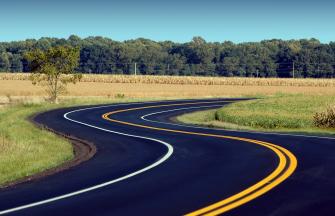 New asphalt road