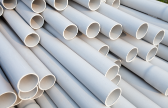 White PVC piping