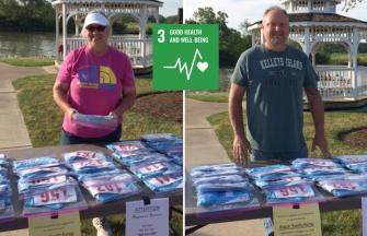 Volunteers Mollison and Thompson