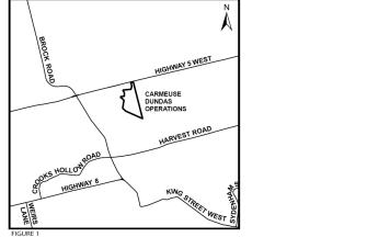 Figure 1: Dundas Site Location