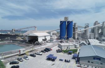 high view of the Carmeuse Buffington plant