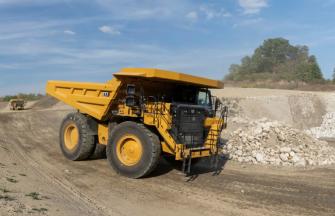 CAT Autonomous Truck operating at Drummond Island